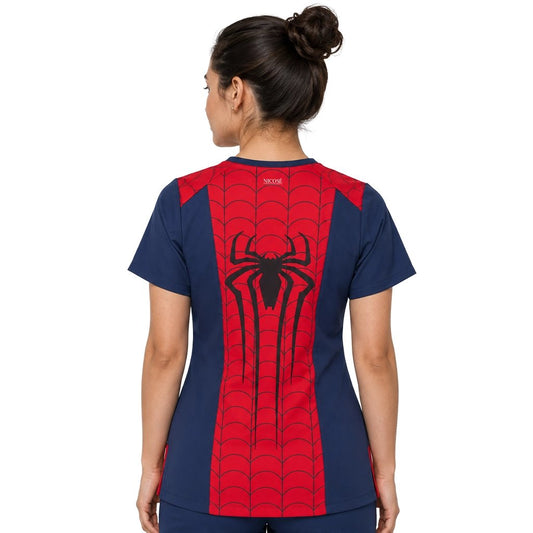 Spiderman Top Clínico Mujer (A pedido)