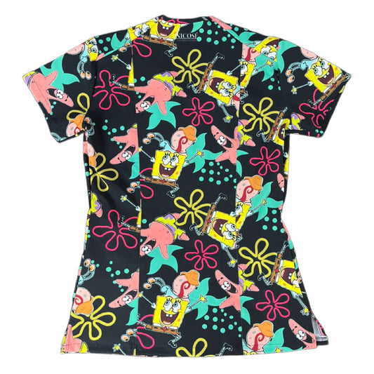 Bob esponja negro Top Clinico Mujer (A pedido)
