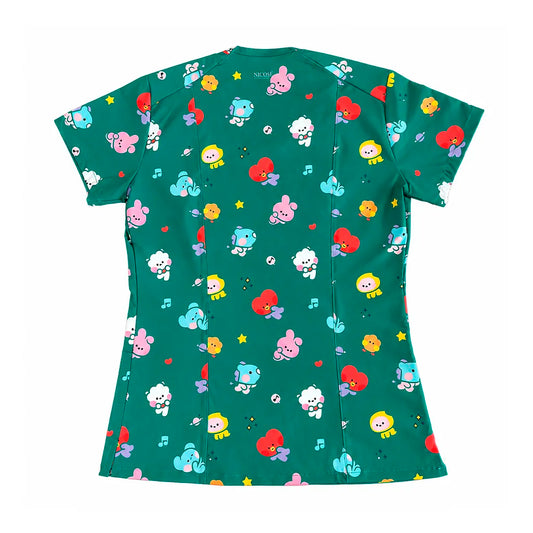 BT21 Verde Top Clínico Mujer (A pedido)