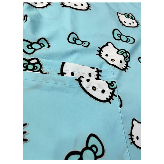 Hello Kitty celeste Top Clinico Mujer (A pedido)