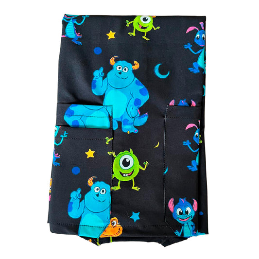 Monstruos Negro Top Clinico Mujer (A pedido)