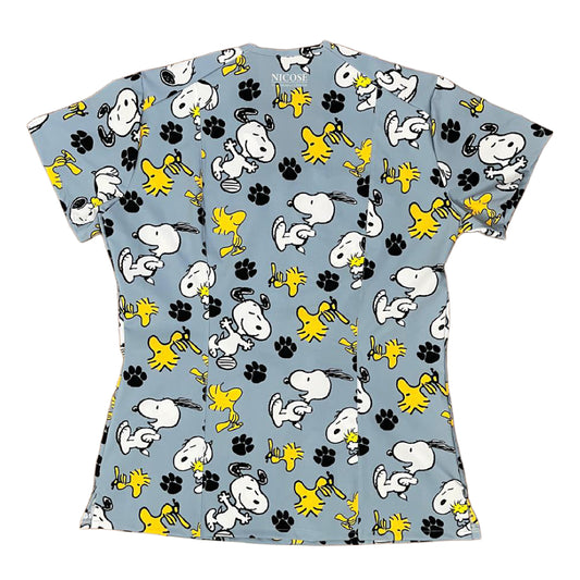 Snoopy gris Top Clinico Mujer (A pedido)