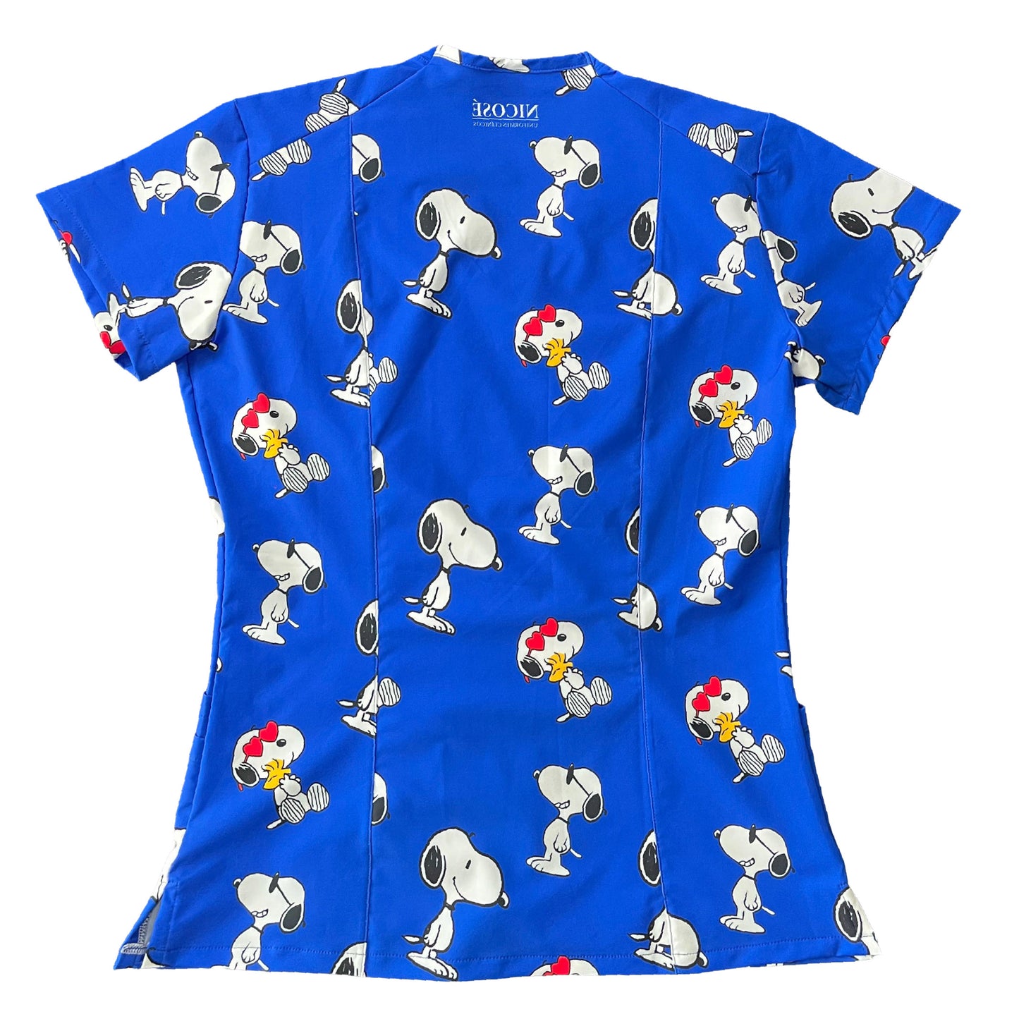 Top Clinico Snoopy azul rey