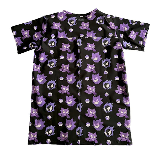 Top clínico de hombre con diseño Gengar - Talla M, vista 2
