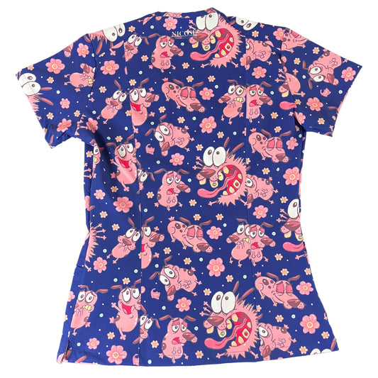 Coraje azul marino Top Clinico Mujer (A pedido)