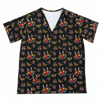 Zelda Majora's Mask Negro Top Clínico Hombre (A pedido)