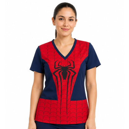 Spiderman Top Clínico Mujer (A pedido)