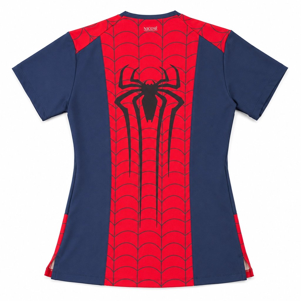 Spiderman Top Clínico Mujer (A pedido)