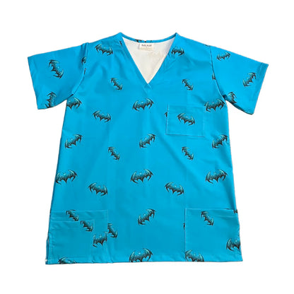 Top Clínico Batman Turquesa Hombre (A pedido)