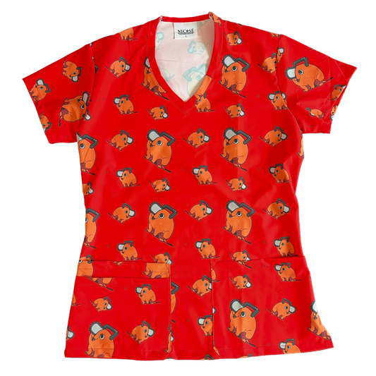 Chainsaw Mood Top Clinico Mujer (A pedido)