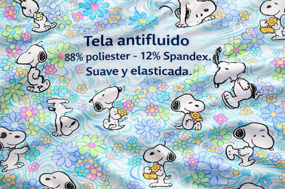 Snoopy Flores Top Clinico Mujer (A pedido)