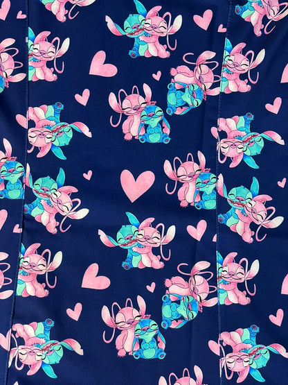 Top Clinico Ángel y Stitch XS + Totebag de regalo