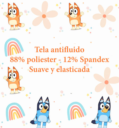 Bluey blanco Top Clinico Mujer (A pedido)