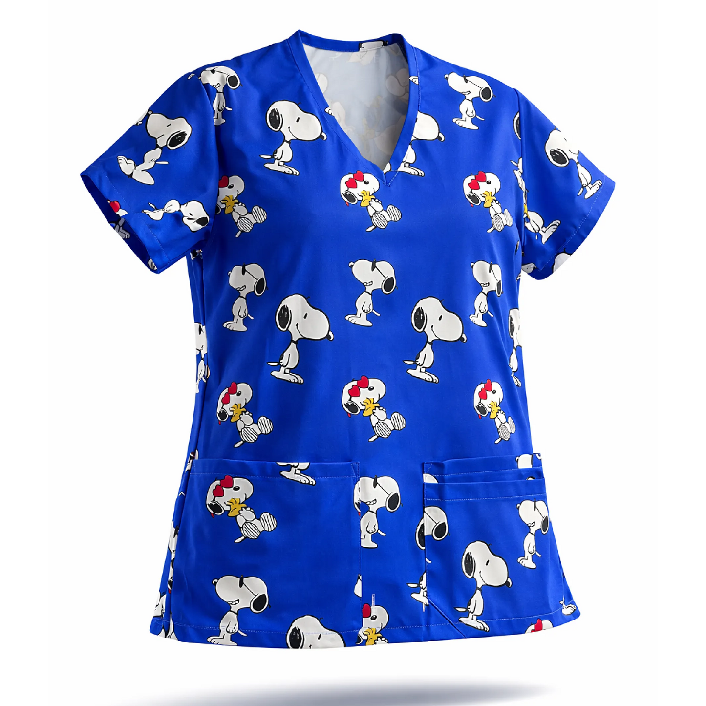 Top Clinico Snoopy azul rey