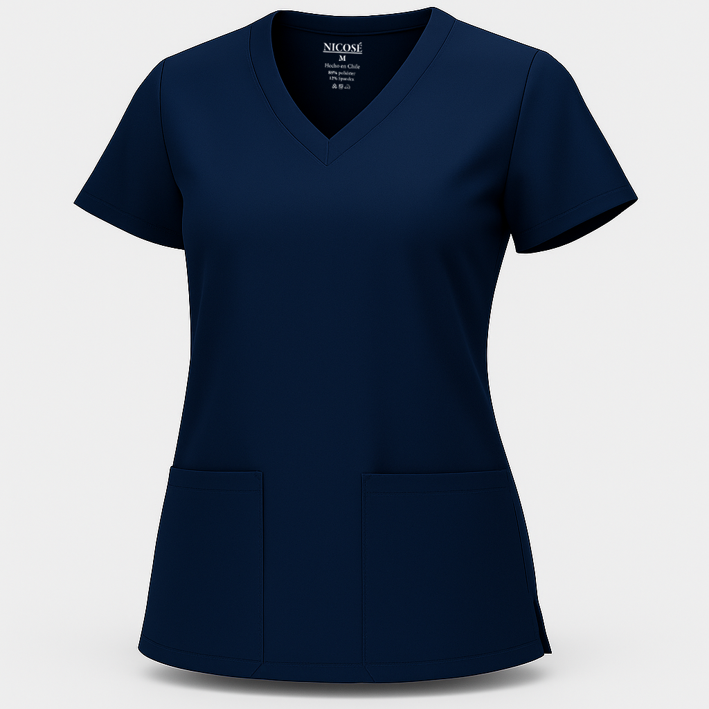 Top Esencial Antifluido Azul Marino