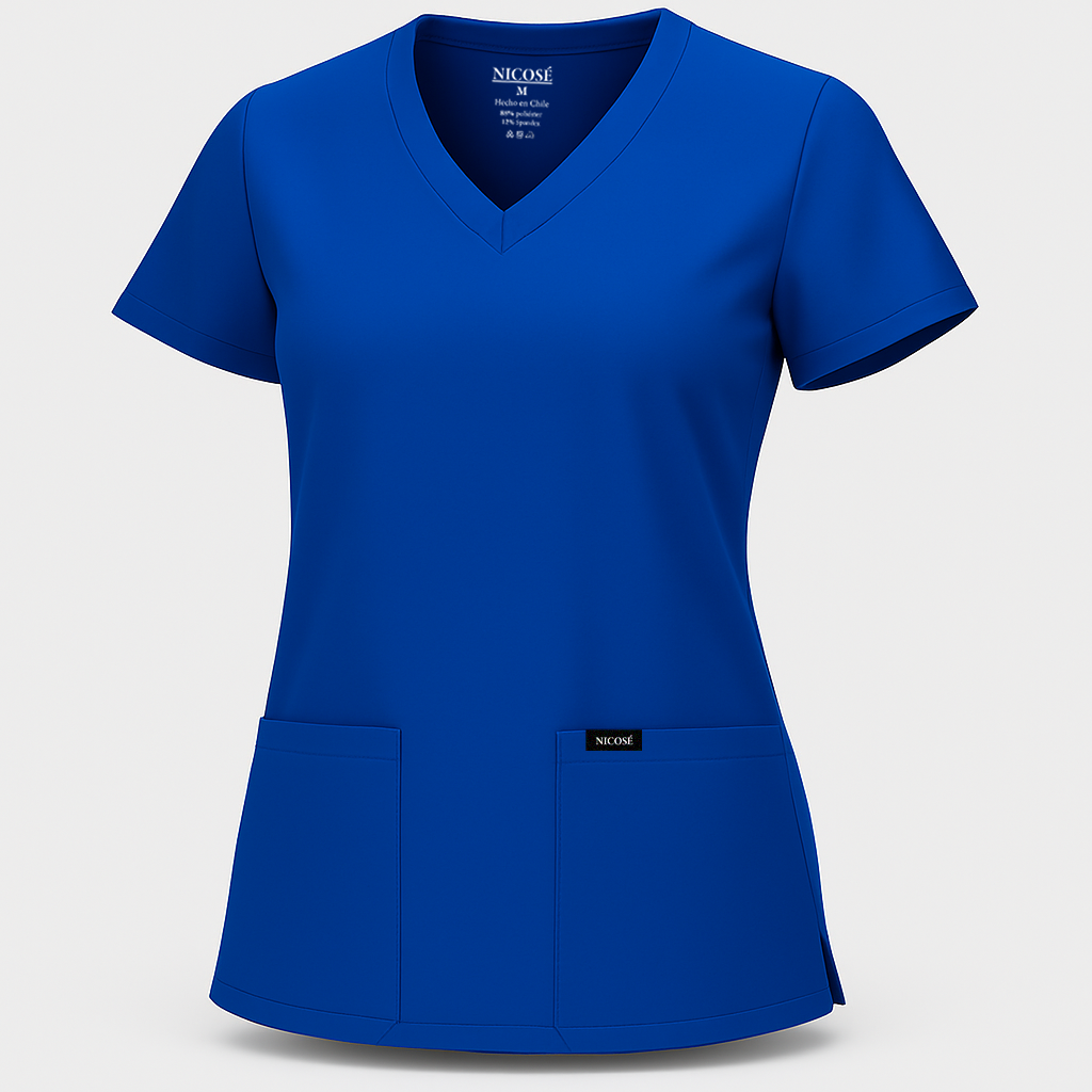 Top Esencial Antifluido Azul Rey