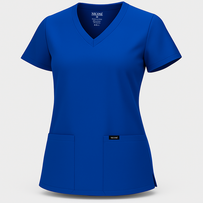 Top Esencial Antifluido Azul Rey