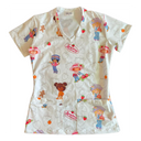 Strawberry Shortcake Top Clinico Mujer (A pedido)