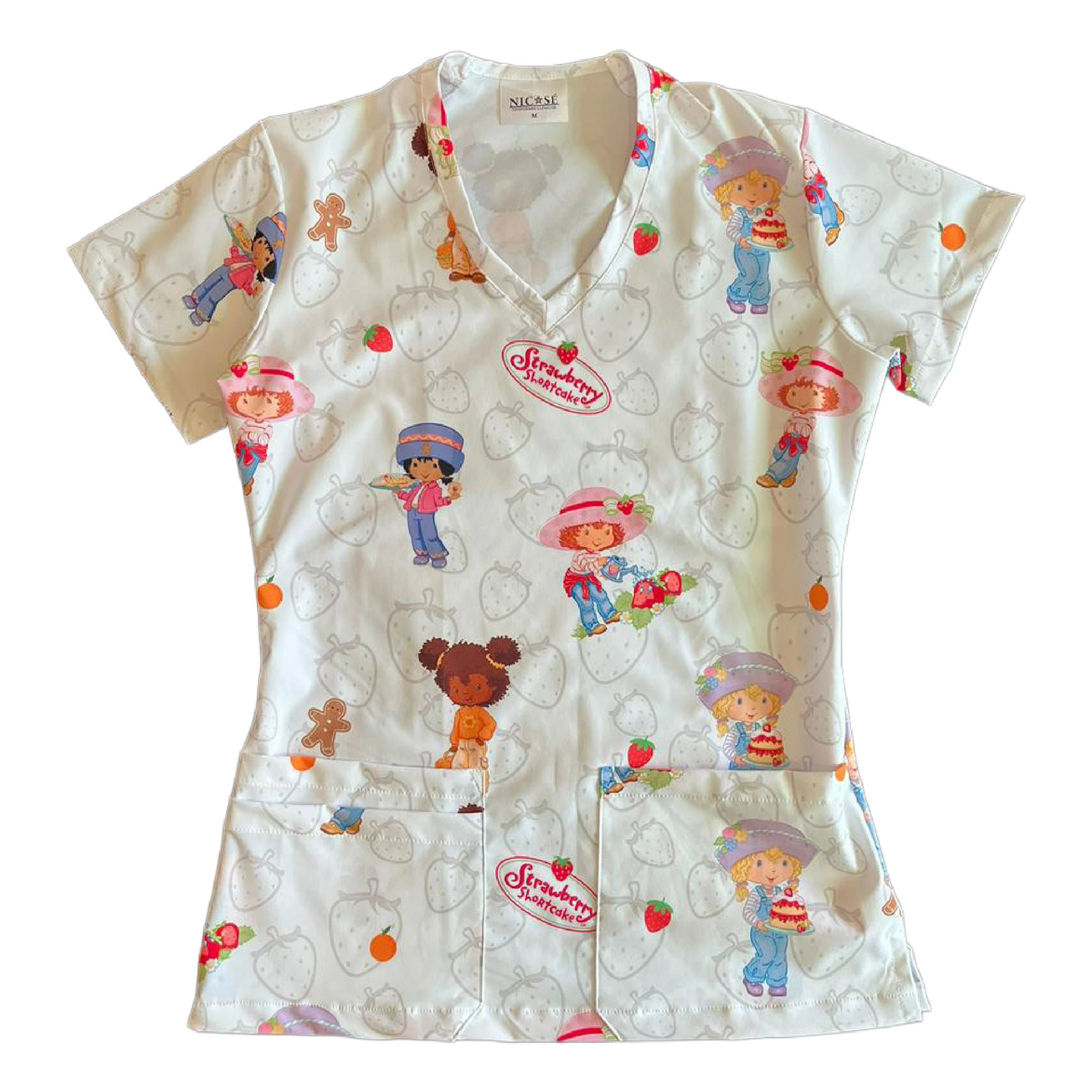 Strawberry Shortcake Top Clinico Mujer (A pedido)