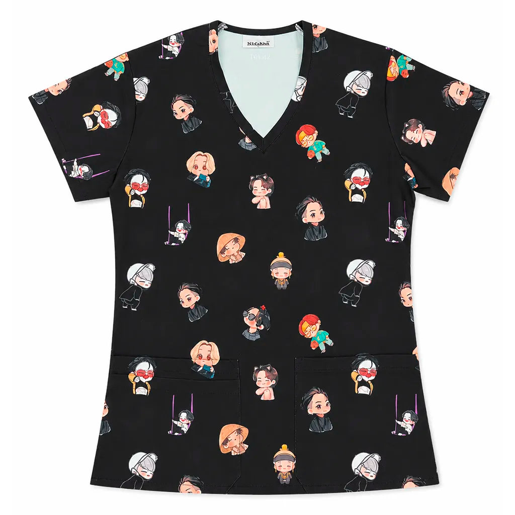 BTS Suga & Jungkook Top Clínico Mujer (A pedido)