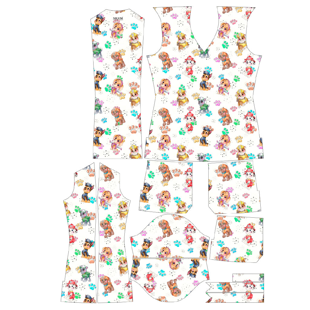 Paw Patrol Top Clinico Mujer (abono 50%)