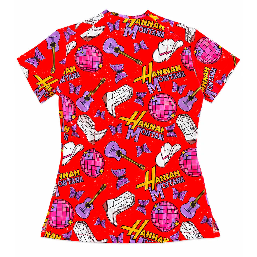 Top clínico Hannah Montana Rojo - Talla L