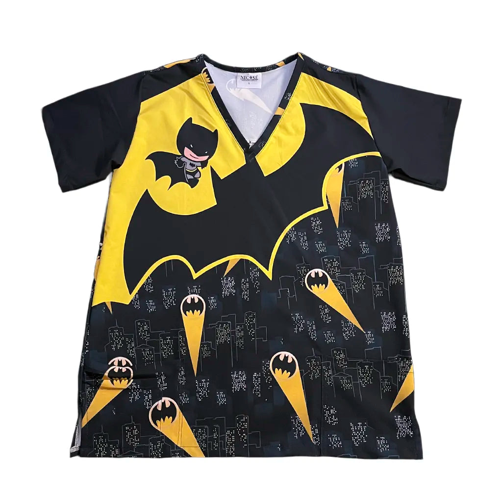 Top Clínico Batman Negro Hombre (A pedido)