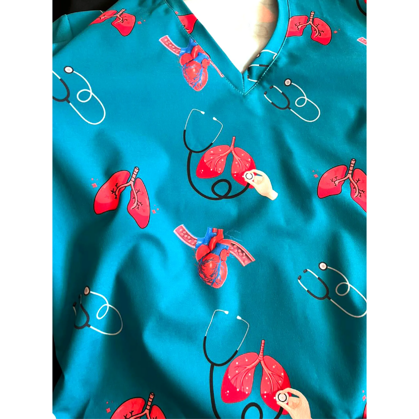 Top Clínico Íconos de vida Teal