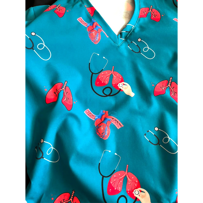 Top Clínico Íconos de vida Teal