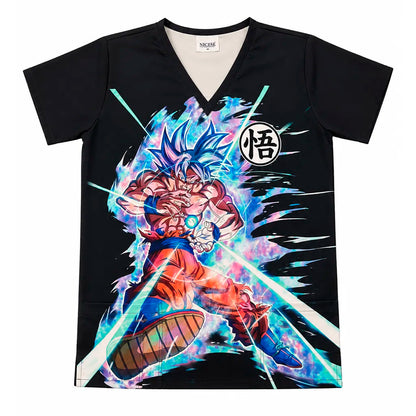 Top Clínico Hombre Goku Fondo Negro (A pedido)