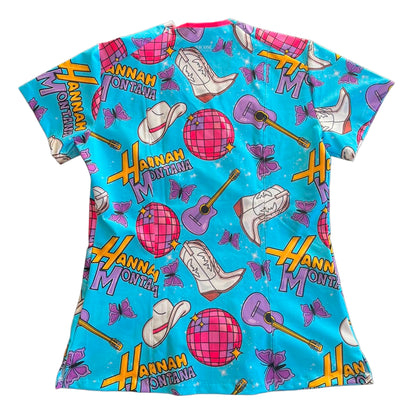 Top clínico Hannah Montana Celeste - XL