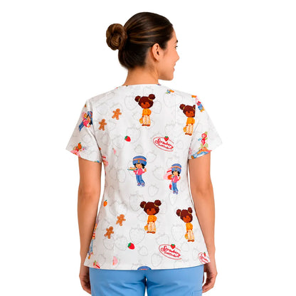 Strawberry Shortcake Top Clinico Mujer (A pedido)