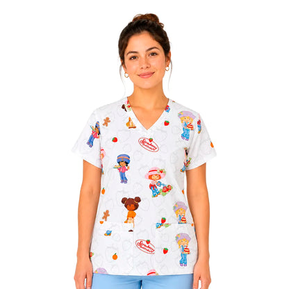 Strawberry Shortcake Top Clinico Mujer (A pedido)