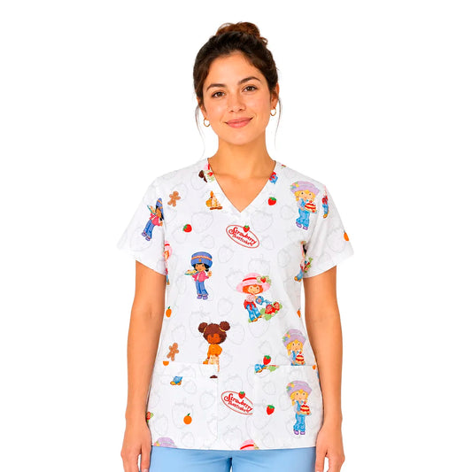 Strawberry Shortcake Top Clinico Mujer (A pedido)