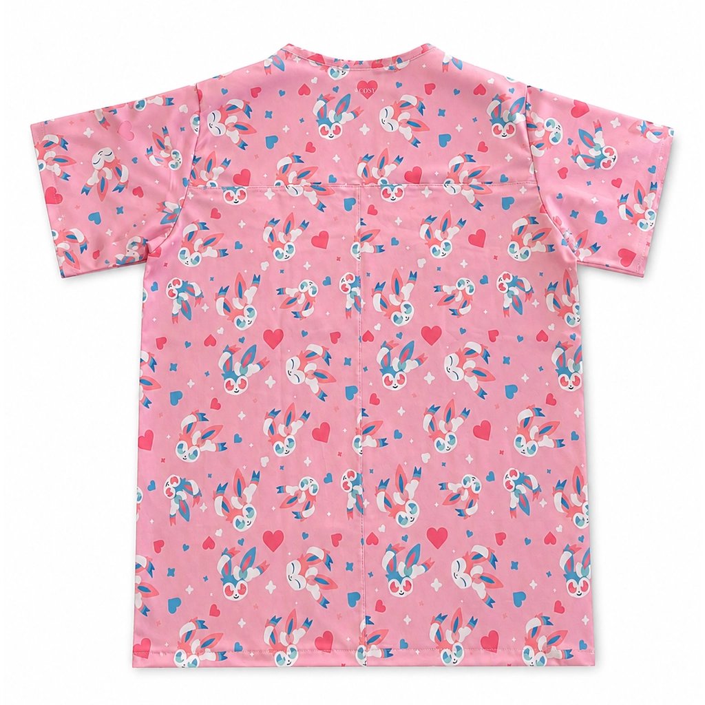 Sylveon Rosado Top Clínico Hombre (A pedido)