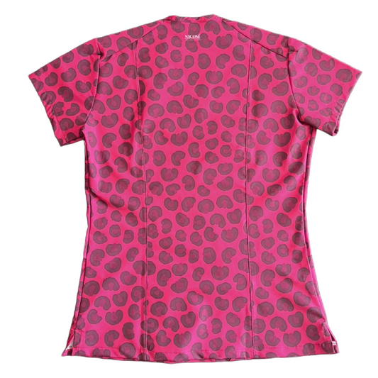Animal Print Power Top Clinico Mujer (A pedido)