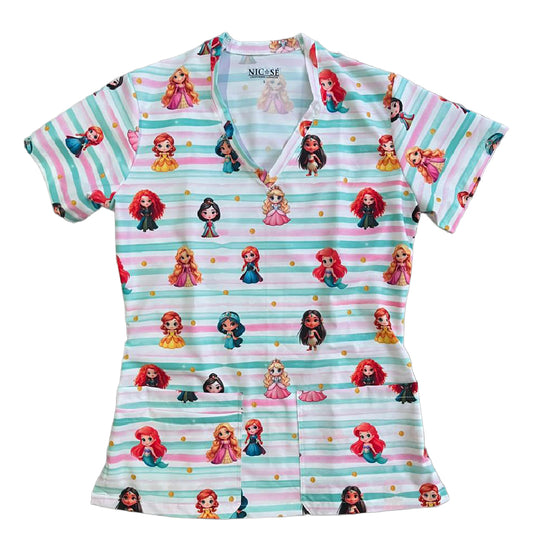 Princesas Kawaii Top Clinico Mujer (abono 50%)