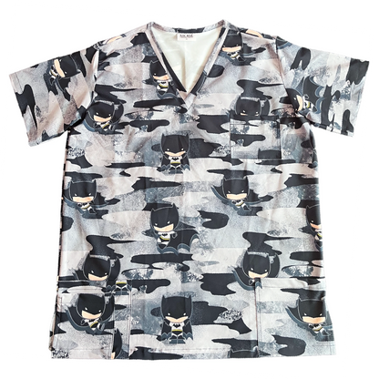Top Clínico Hombre Batman Camo (A pedido)