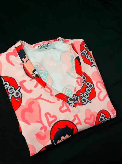 Betty Boop Top Clinico Mujer (A pedido)