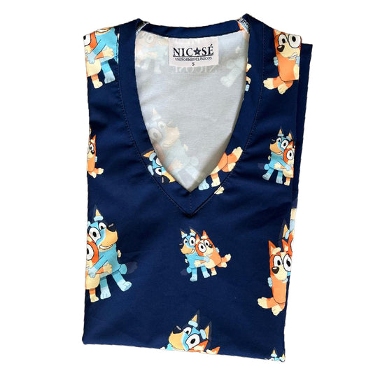 Bluey Azul Marino Top Clinico Mujer (abono 50%)