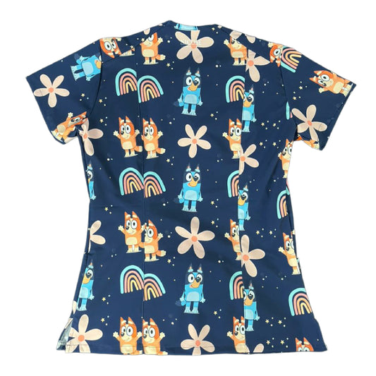 Bluey azul marino Top Clinico Mujer (A pedido)