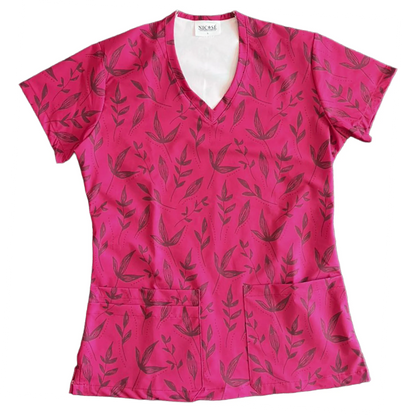 Burdeo Botánico Top Clínico Mujer (A pedido)