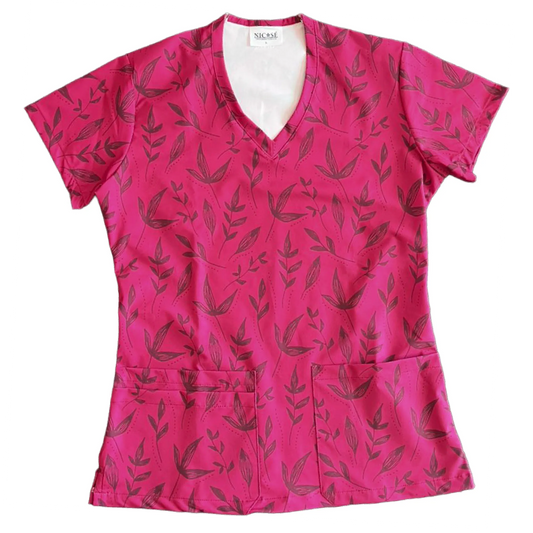 Burdeo Botánico Top Clínico Mujer (A pedido)