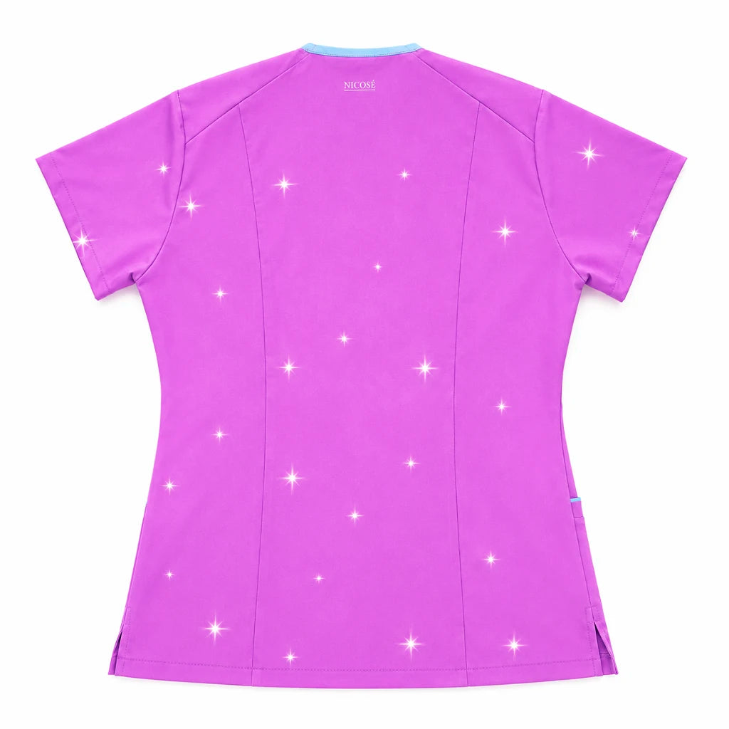 Top clínico mujer antifluido estampado Card Captor Sakura morado