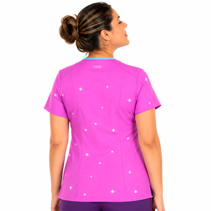 Top clínico mujer antifluido estampado Card Captor Sakura morado