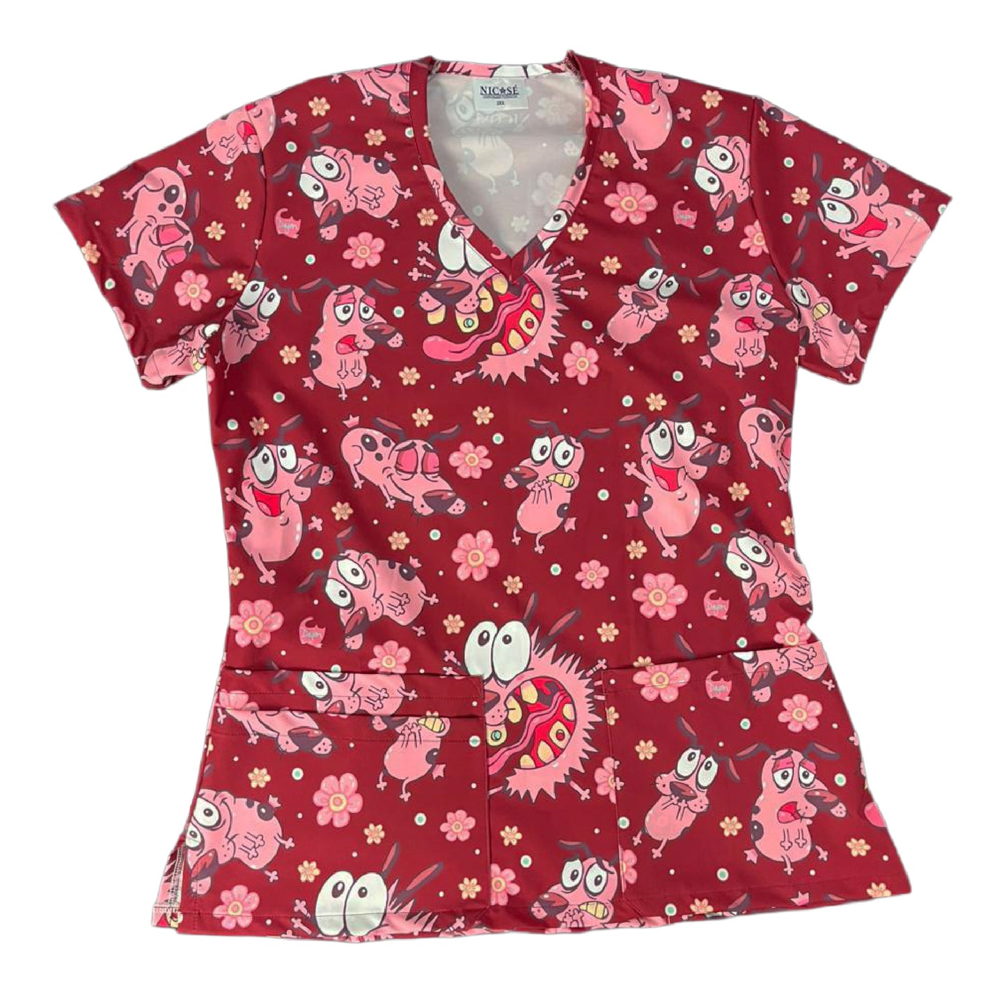 Coraje Burdeo Top Clinico Mujer (A pedido)