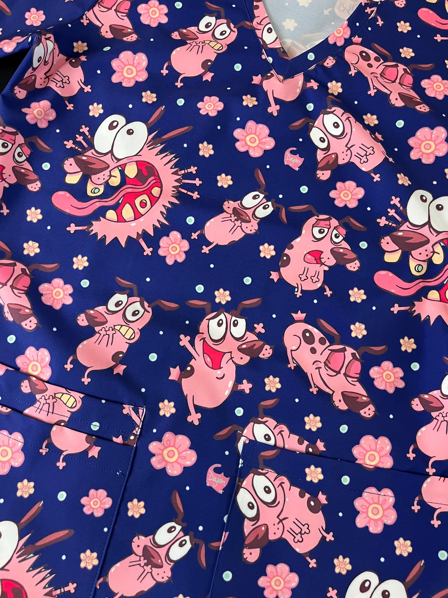 Coraje azul marino Top Clinico Mujer (A pedido)