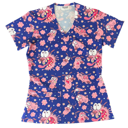 Coraje azul marino Top Clinico Mujer (A pedido)