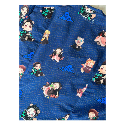 Demon Slayer Azul Marino Top Clinico Mujer (abono 50%)