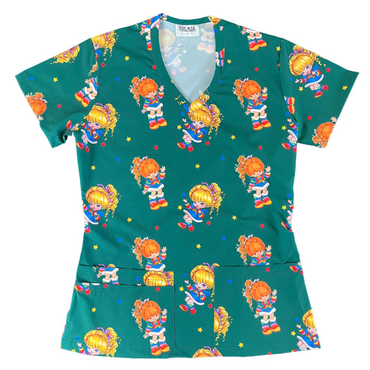 Rainbow Brite Top Clinico Mujer (A pedido)